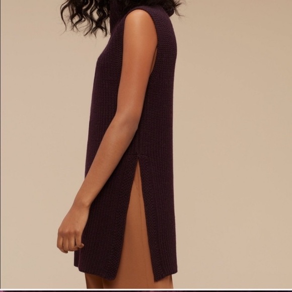 XXS Wilfred Durandal funnel neck wool sleeveless sweater vest tunic aritzia - Picture 5 of 10